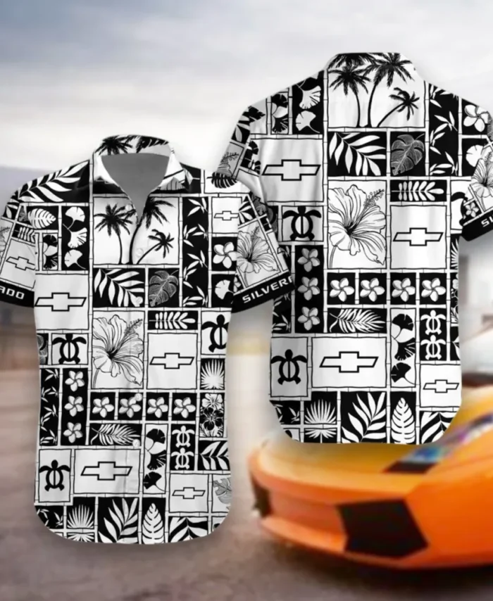 Pickup Truck Hawaiian Shirt Exclusive Logo, Drift-Ready Button Shirt CAR350