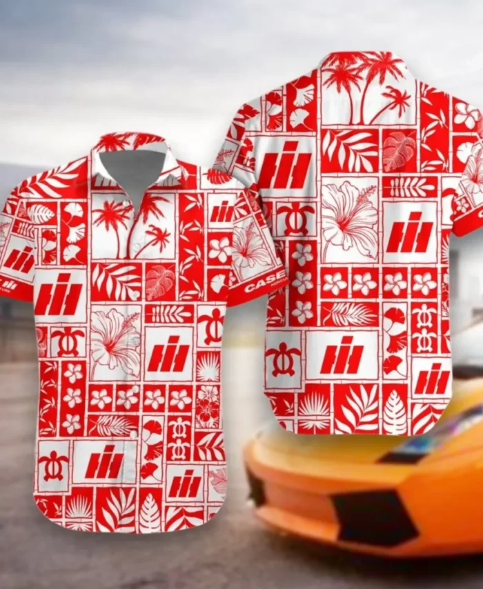 Heavy Farm Vehicle Hawaiian Shirt Exclusive Logo, Auto Fan Button Shirt CAR350