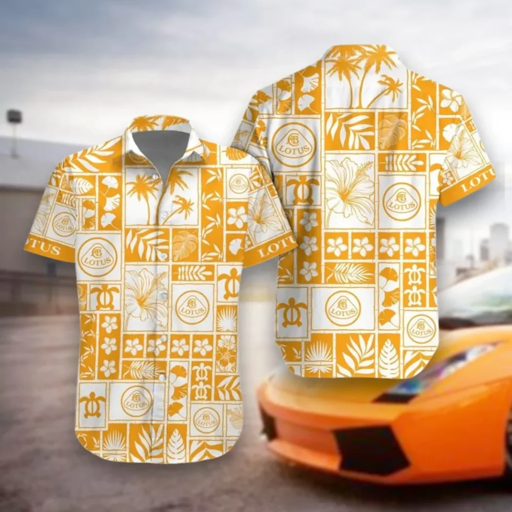 Performance Coupe Hawaiian Shirt Exclusive Logo, Highway Cruise Button Shirt CAR350