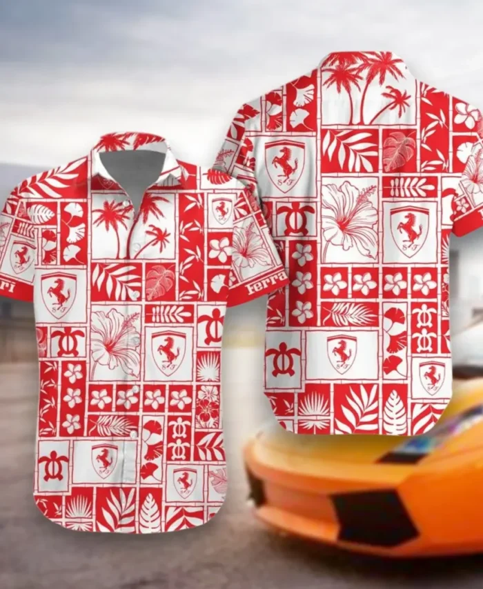 Superfast Road Car Hawaiian Shirt Exclusive Logo, Summer Garage Button Shirt CAR350