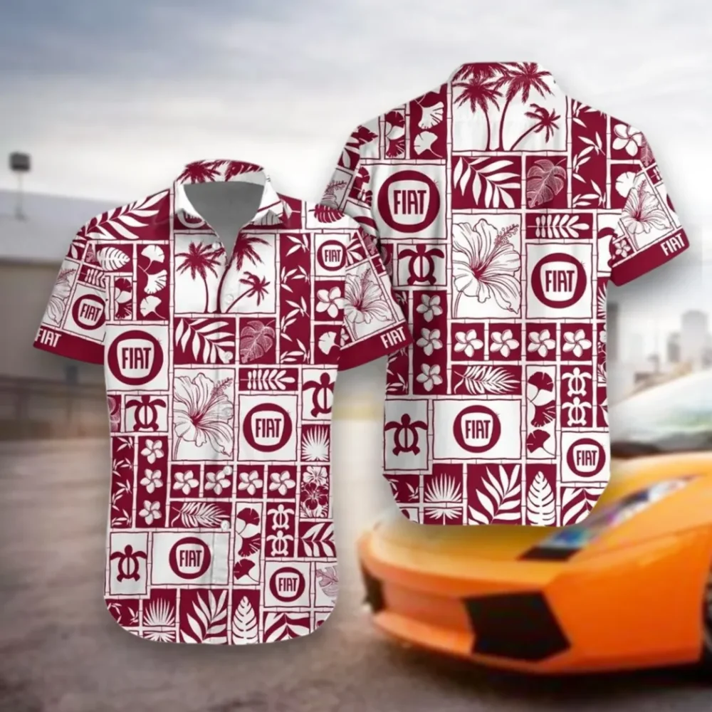 Vintario Autos Hawaiian Shirt Exclusive Logo, Open Road Button Shirt CAR350