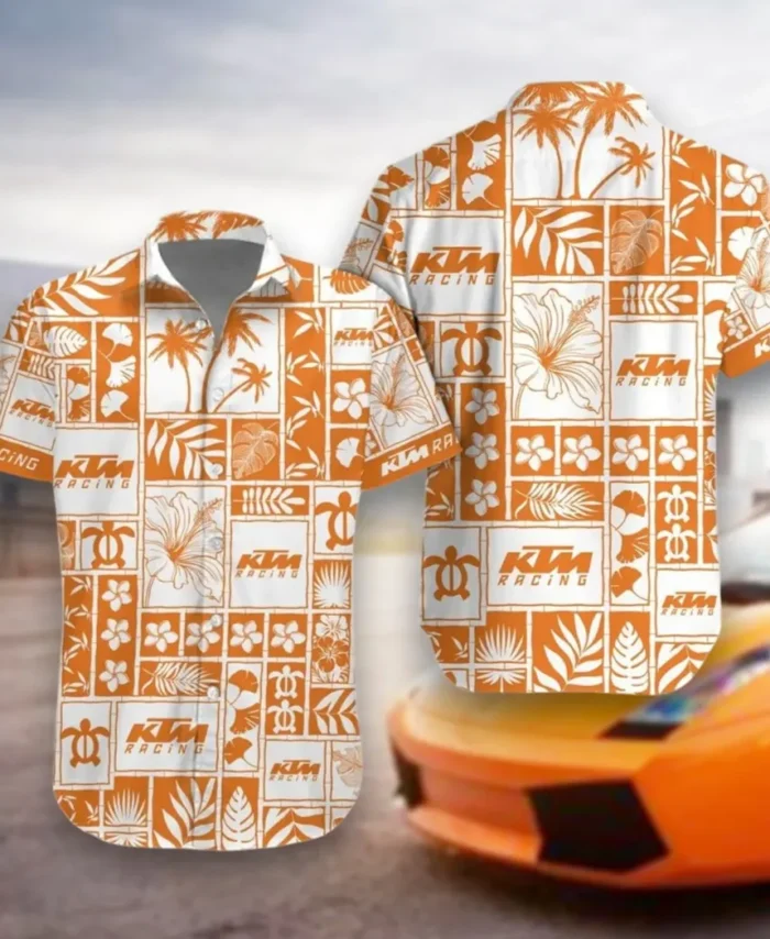 Trail Riding Bike Hawaiian Shirt Exclusive Logo, Road-Trip Ready Button Shirt CAR350