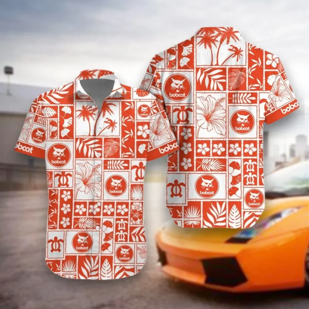 Construction Equipment Hawaiian Shirt Exclusive Logo, Performance Gear Button Shirt CAR350