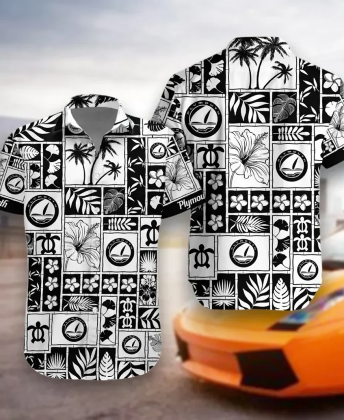 Vintage Car Hawaiian Shirt Exclusive Logo, Open Road Button Shirt CAR350