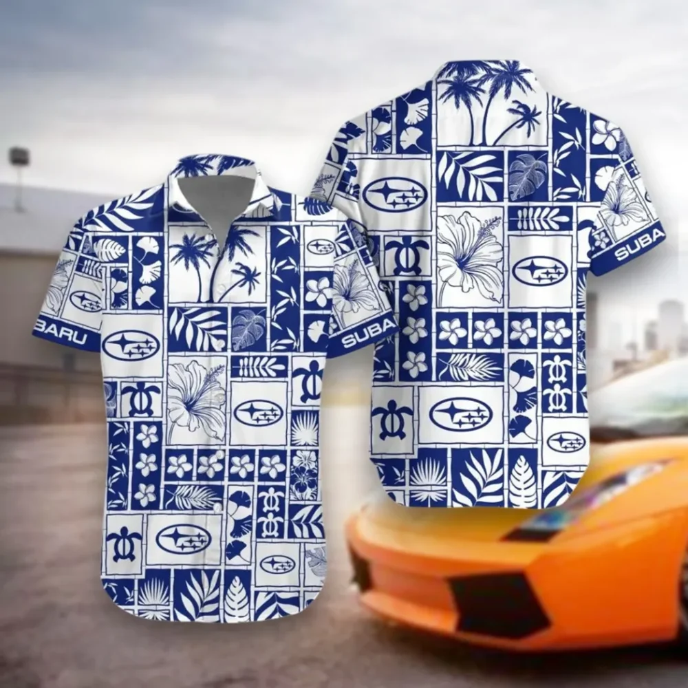 Mountain Ride Hawaiian Shirt Exclusive Logo, Auto Fan Button Shirt CAR350