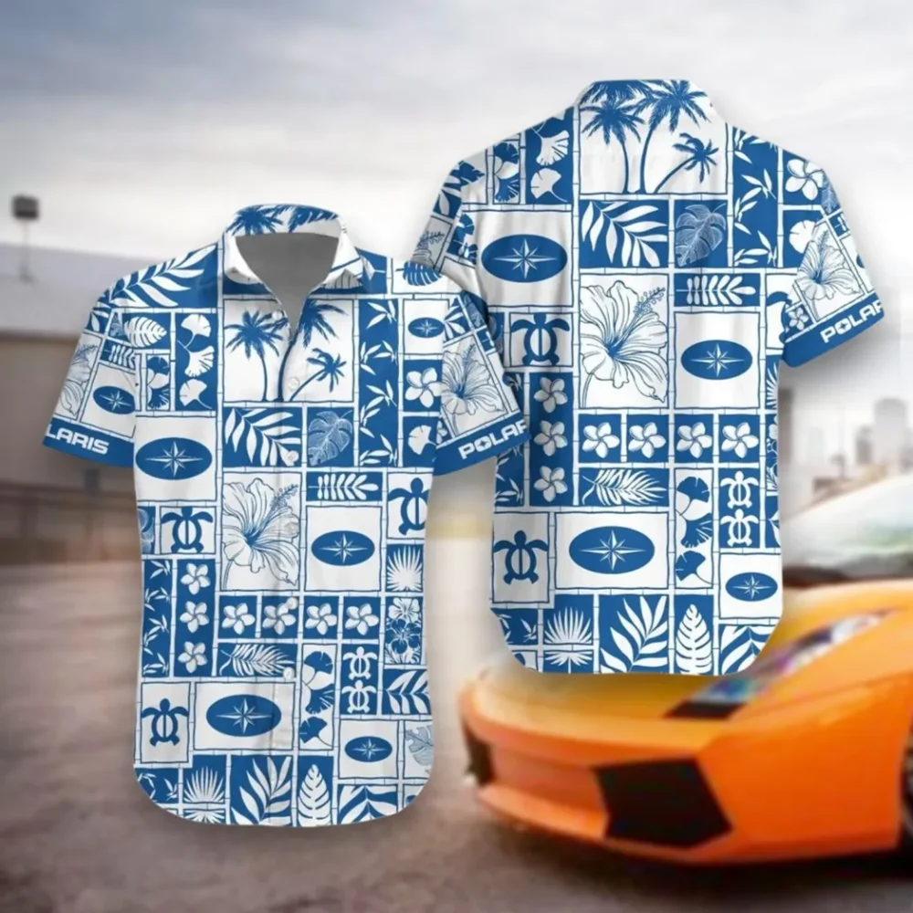 Utility Task Vehicle Hawaiian Shirt Exclusive Logo, Motor Culture Button Shirt CAR350