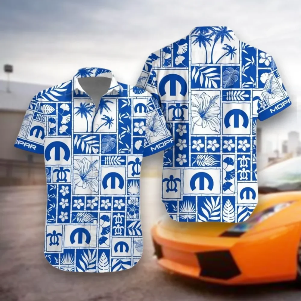 Vehicle Heritage Hawaiian Shirt Exclusive Logo, Rider's Paradise Button Shirt CAR350