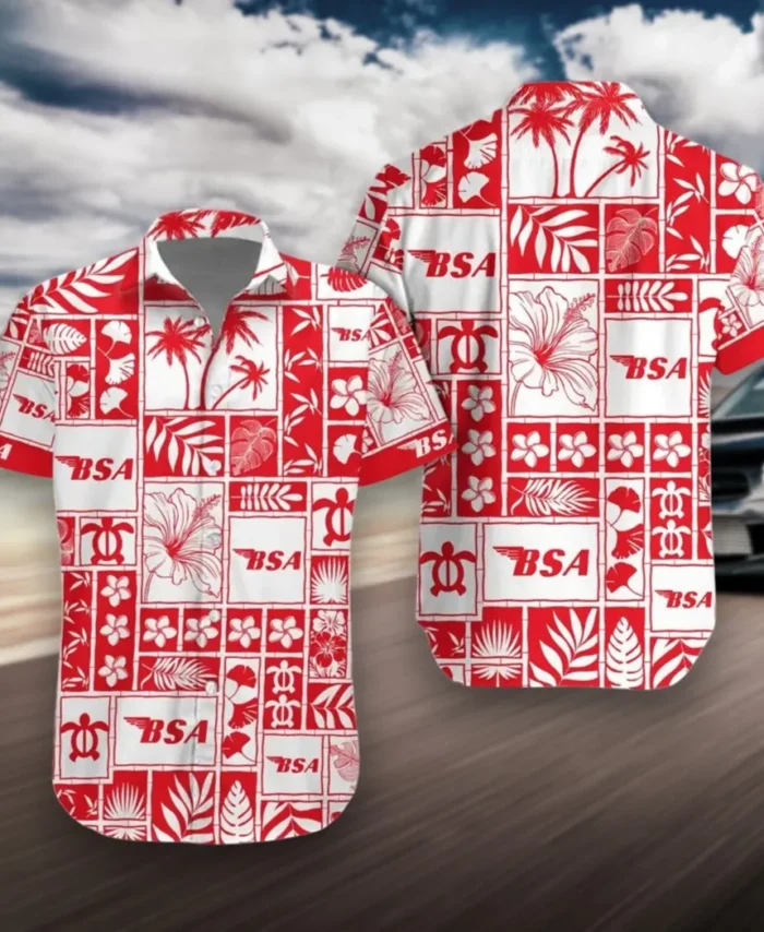 Antique Two-Wheeler Hawaiian Shirt Exclusive Logo, Custom Ride Button Shirt MOTOR3