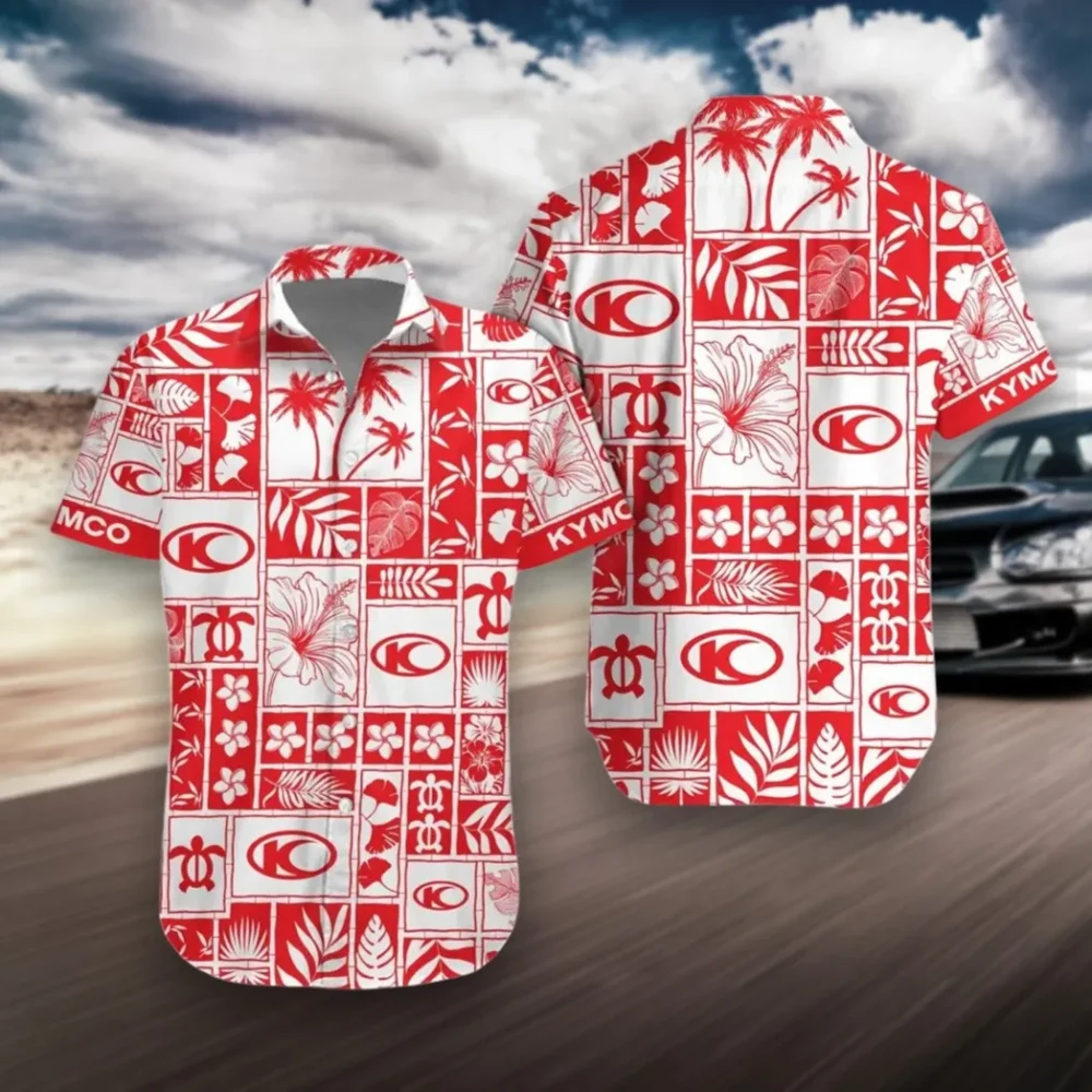 Daily Commuter Bike Hawaiian Shirt Exclusive Logo, Hot Rod Button Shirt MOTOR3