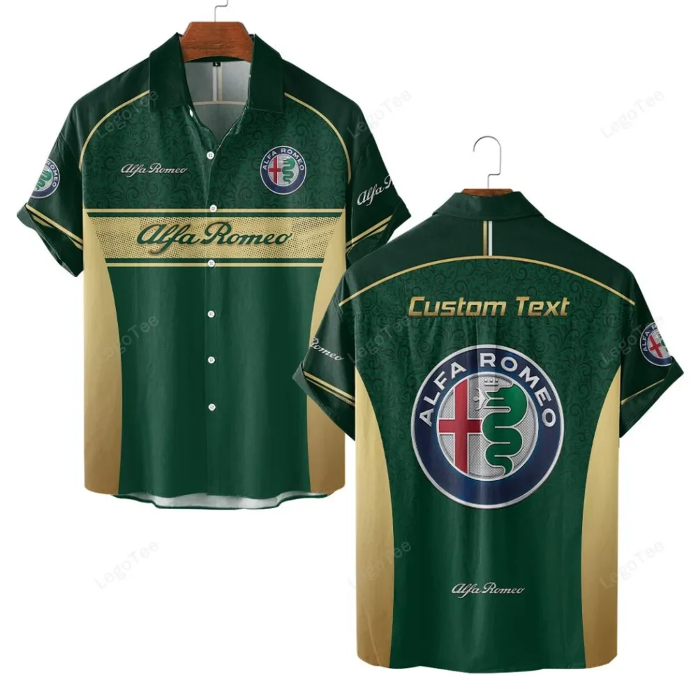 Racing Heritage Hawaiian Shirt Exclusive Logo, Urban Driver Button Shirt CAR137 - Image 2