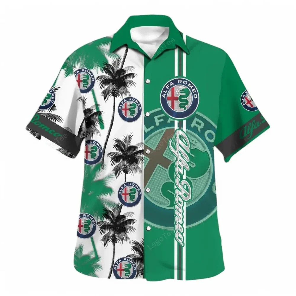 Italian Classic Hawaiian Shirt Exclusive Logo, Open Road Button Shirt CAR143 - Image 2
