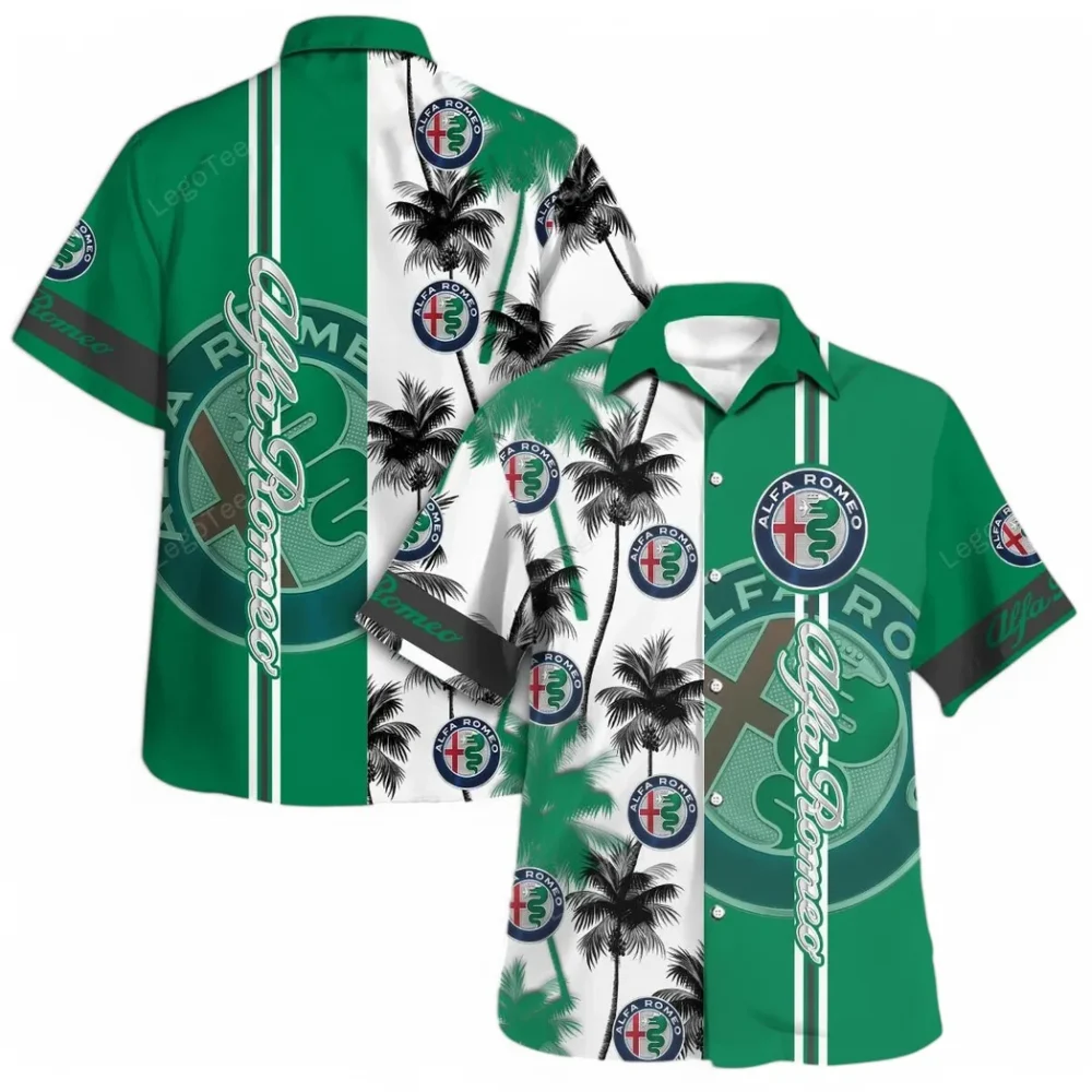 Italian Classic Hawaiian Shirt Exclusive Logo, Open Road Button Shirt CAR143 - Image 4