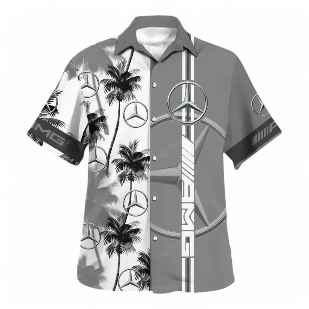 Performance Car Hawaiian Shirt Exclusive Logo, Rider's Paradise Button Shirt CAR143 - Image 2