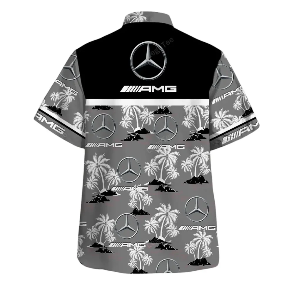 Track-Ready Car Hawaiian Shirt Exclusive Logo, Summer Garage Button Shirt CAR144 - Image 3