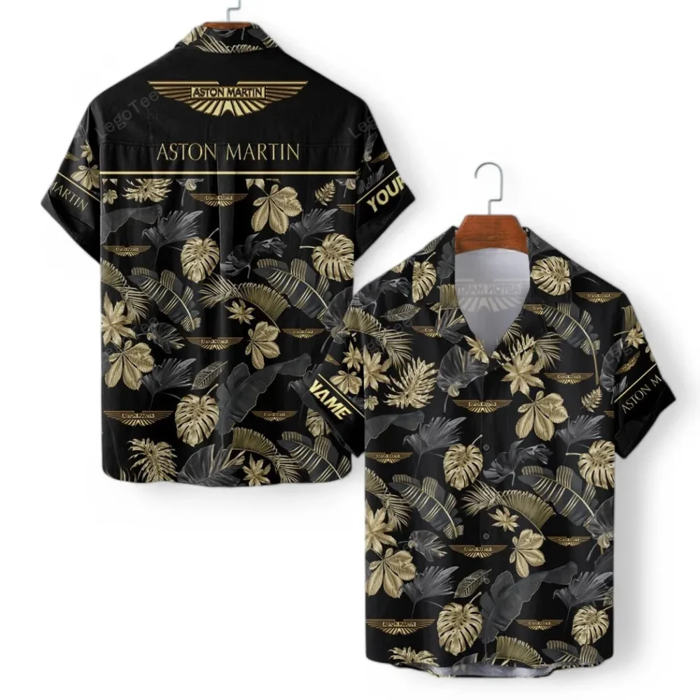 Luxury Sports Car Hawaiian Shirt Exclusive Logo, Custom Garage Button Shirt CAR139 - Image 2