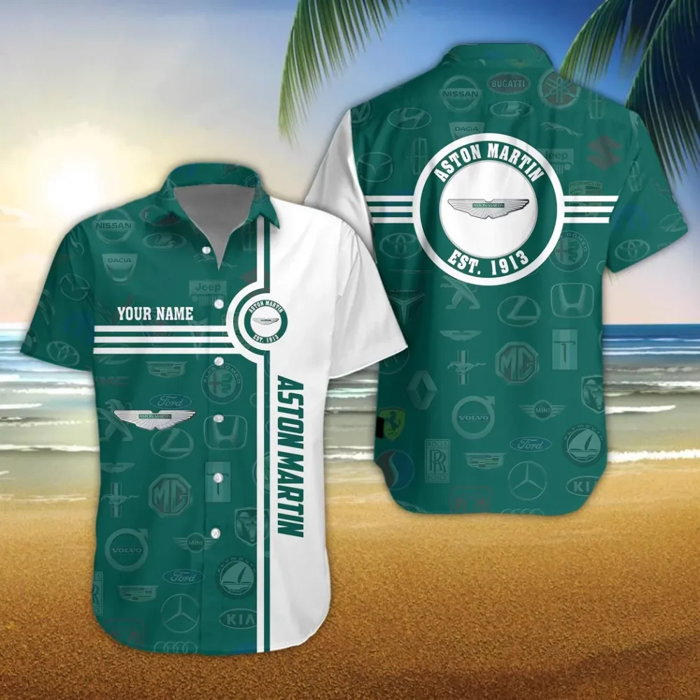 Luxury Sports Car Hawaiian Shirt Exclusive Logo, Custom Ride Button Shirt CAR174 - Image 3