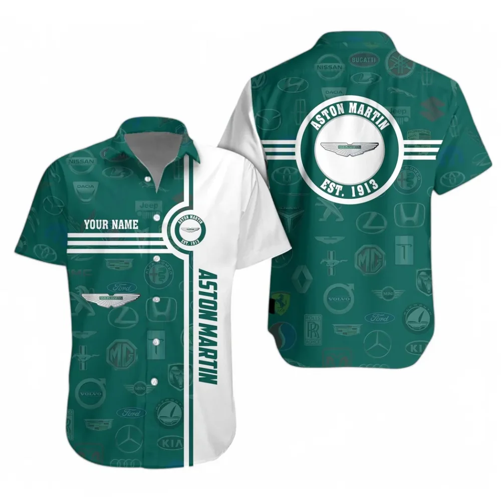 Luxury Sports Car Hawaiian Shirt Exclusive Logo, Custom Ride Button Shirt CAR174 - Image 2