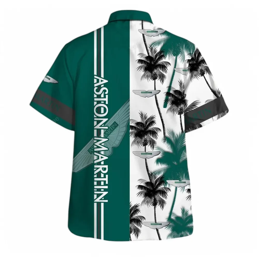 Sleek Roadster Hawaiian Shirt Exclusive Logo, Performance Gear Button Shirt CAR143 - Image 3