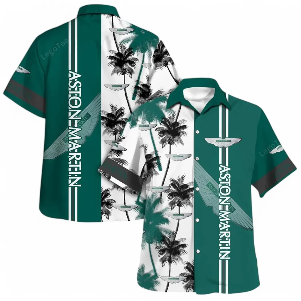 Sleek Roadster Hawaiian Shirt Exclusive Logo, Performance Gear Button Shirt CAR143 - Image 4