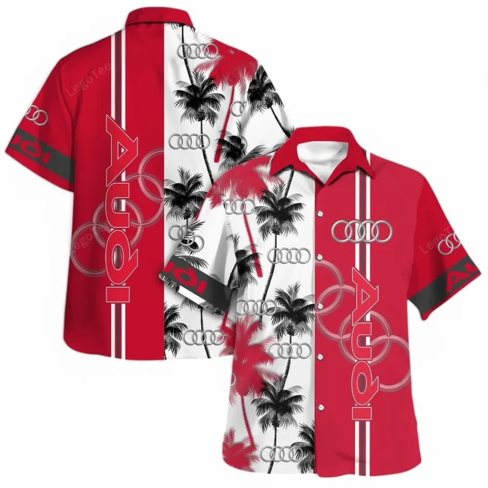 Modern Coupe Hawaiian Shirt Exclusive Logo, Street-Ready Button Shirt CAR143 - Image 4