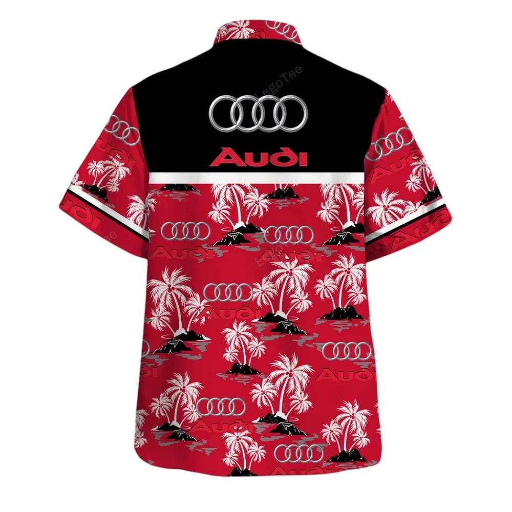 Modern Coupe Hawaiian Shirt Exclusive Logo, Motorsport Vibe Button Shirt CAR144 - Image 3
