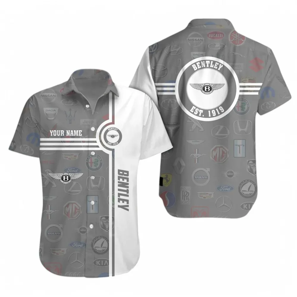 Flagship Luxury Auto Hawaiian Shirt Exclusive Logo, Street Racer Button Shirt CAR174 - Image 2