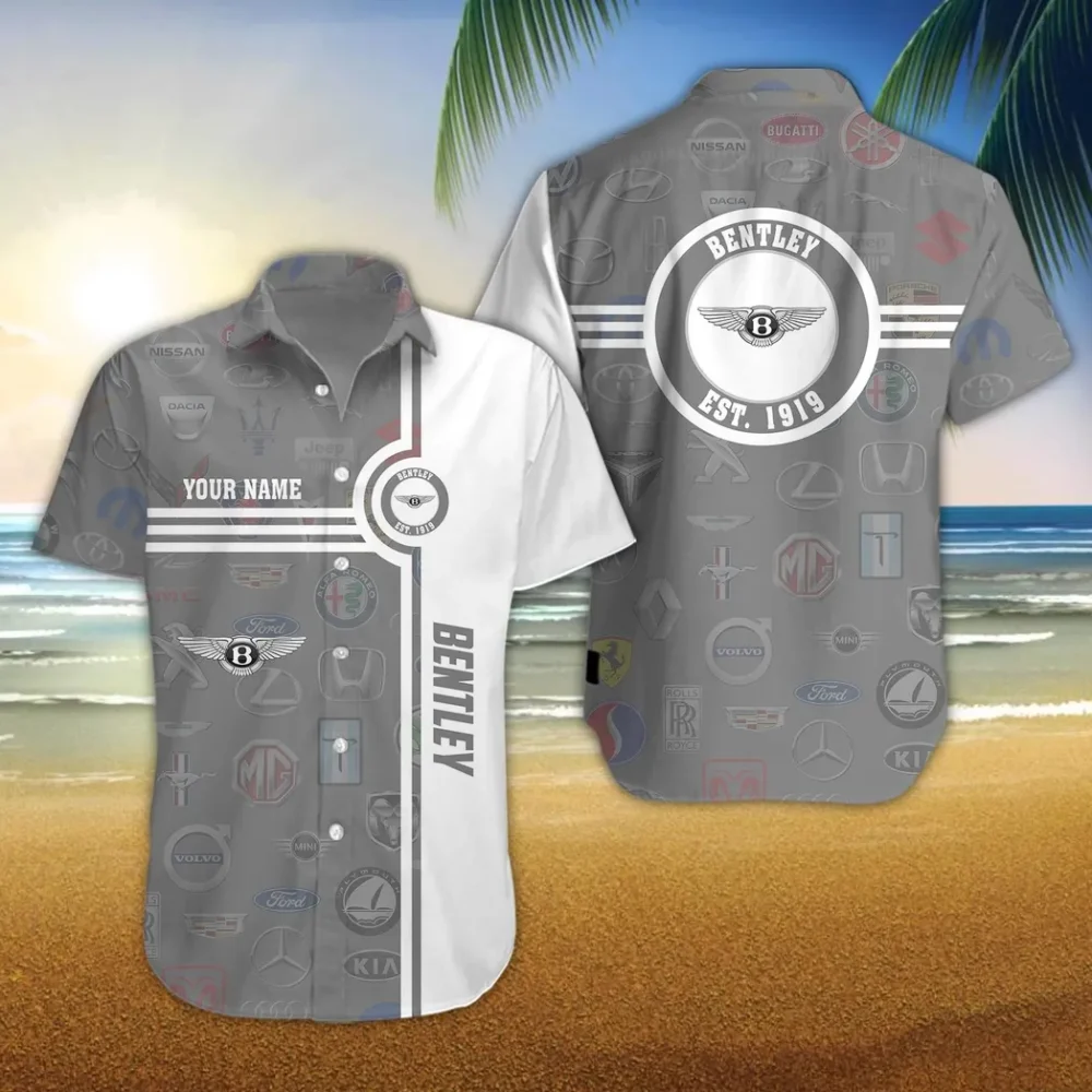 Flagship Luxury Auto Hawaiian Shirt Exclusive Logo, Street Racer Button Shirt CAR174 - Image 3