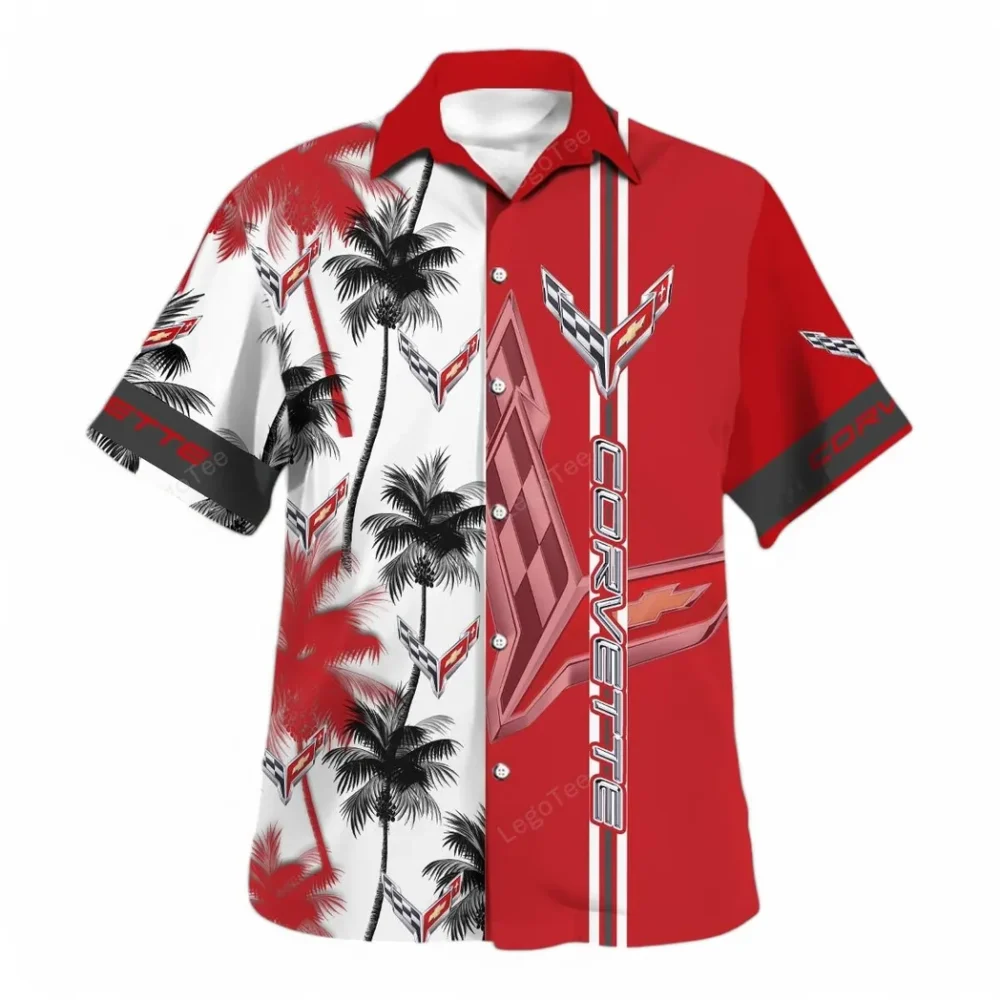 Sports Car Hawaiian Shirt Exclusive Logo, Gearhead Style Button Shirt CAR143 - Image 2