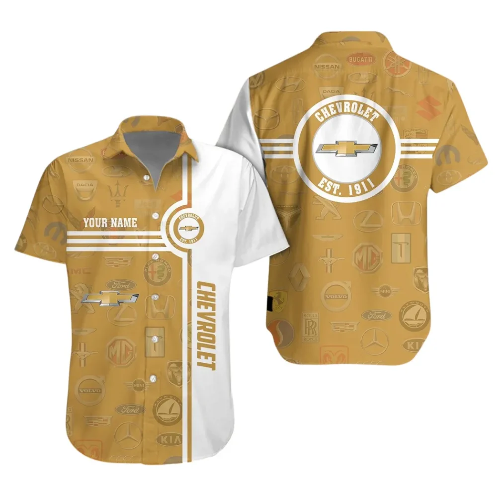 Reliable Family Car Hawaiian Shirt Exclusive Logo, Custom Garage Button Shirt CAR174 - Image 2