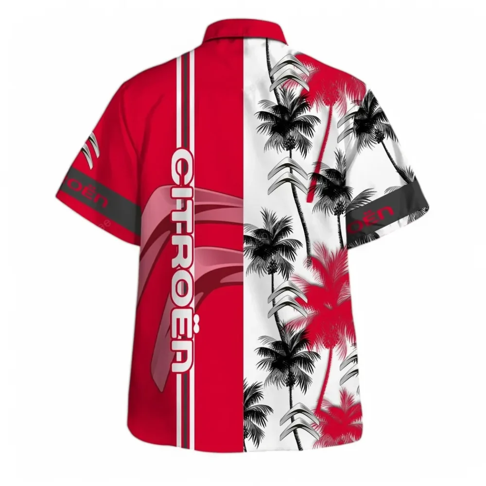 Family Car Hawaiian Shirt Exclusive Logo, Auto Fan Button Shirt CAR143 - Image 3