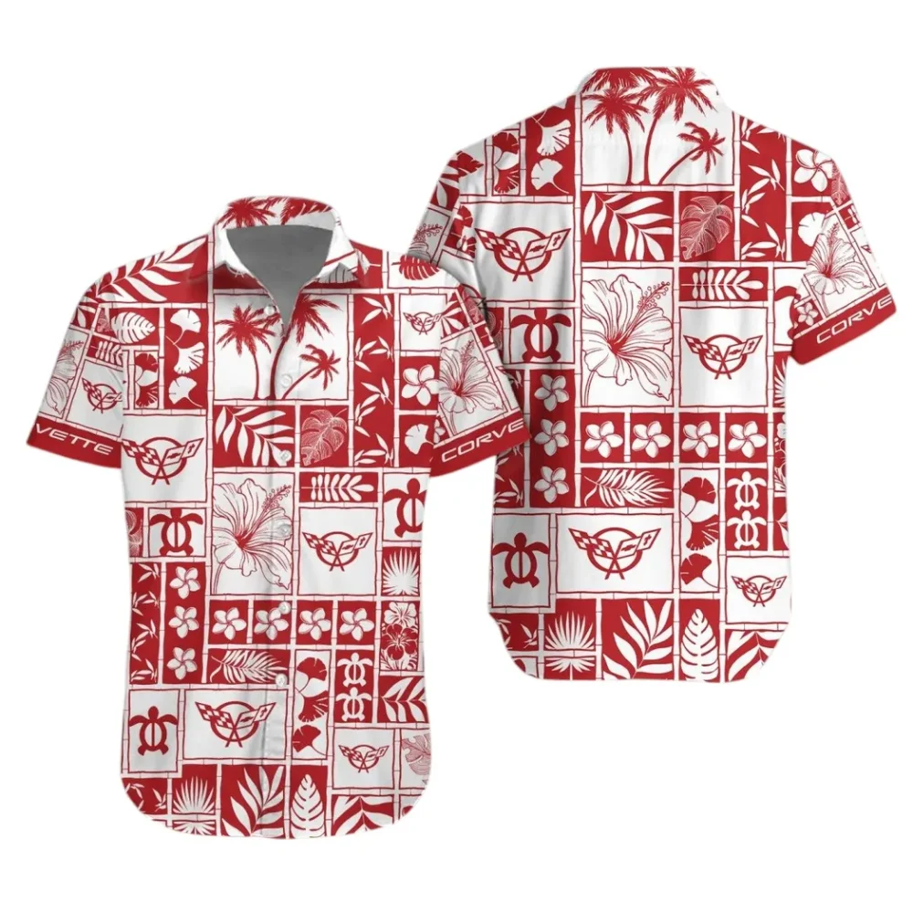 Performance Vehicle Hawaiian Shirt Exclusive Logo, Street-Ready Button Shirt CAR350 - Image 2