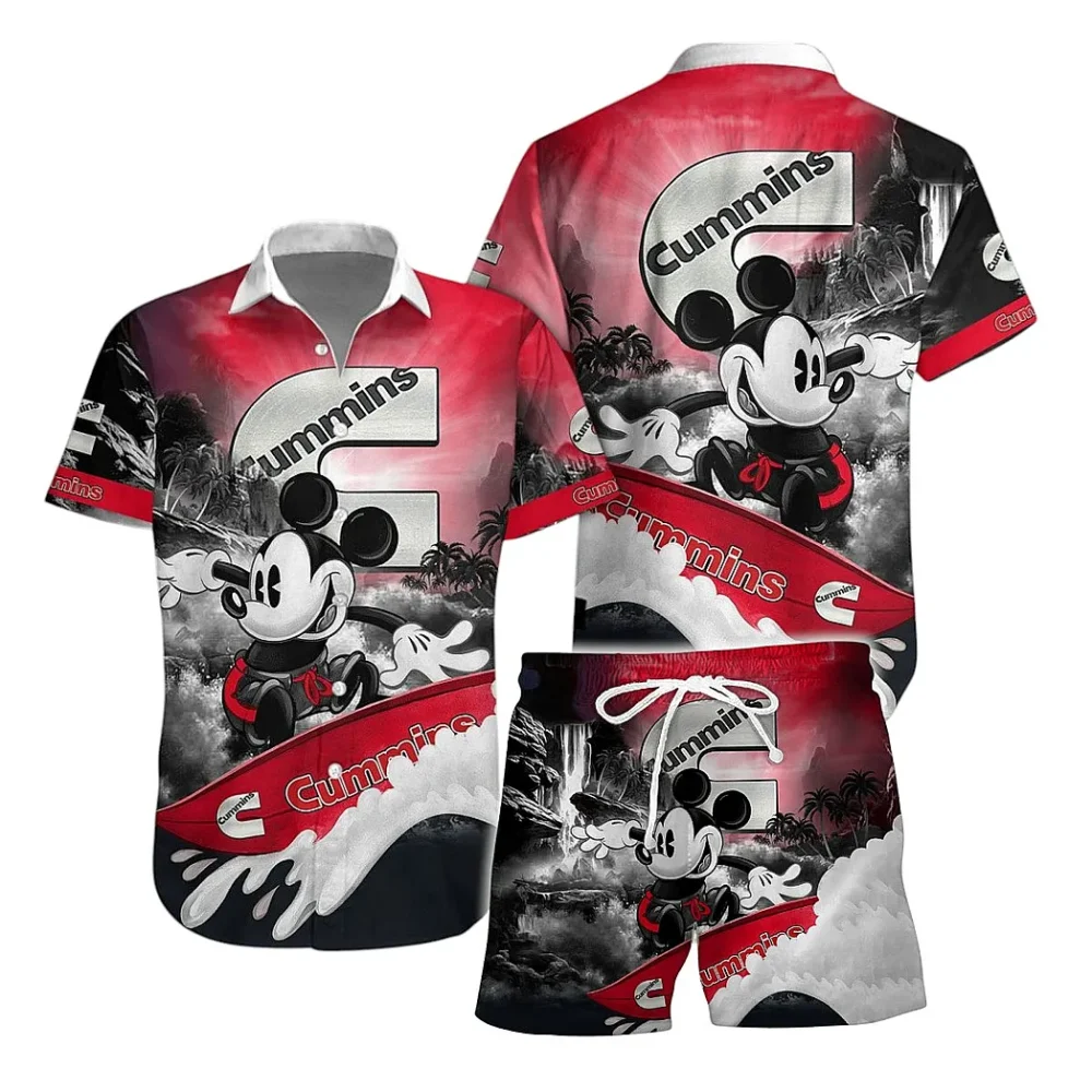 MightyFuel Engines Hawaiian Shirt Exclusive Logo, Road Life Button Shirt CAR151 - Image 2