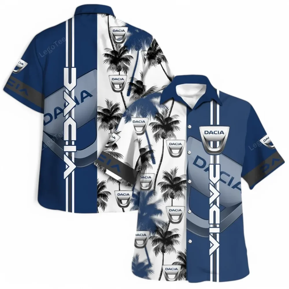 Dynatech Vehicles Hawaiian Shirt Exclusive Logo, Custom Ride Button Shirt CAR143 - Image 4