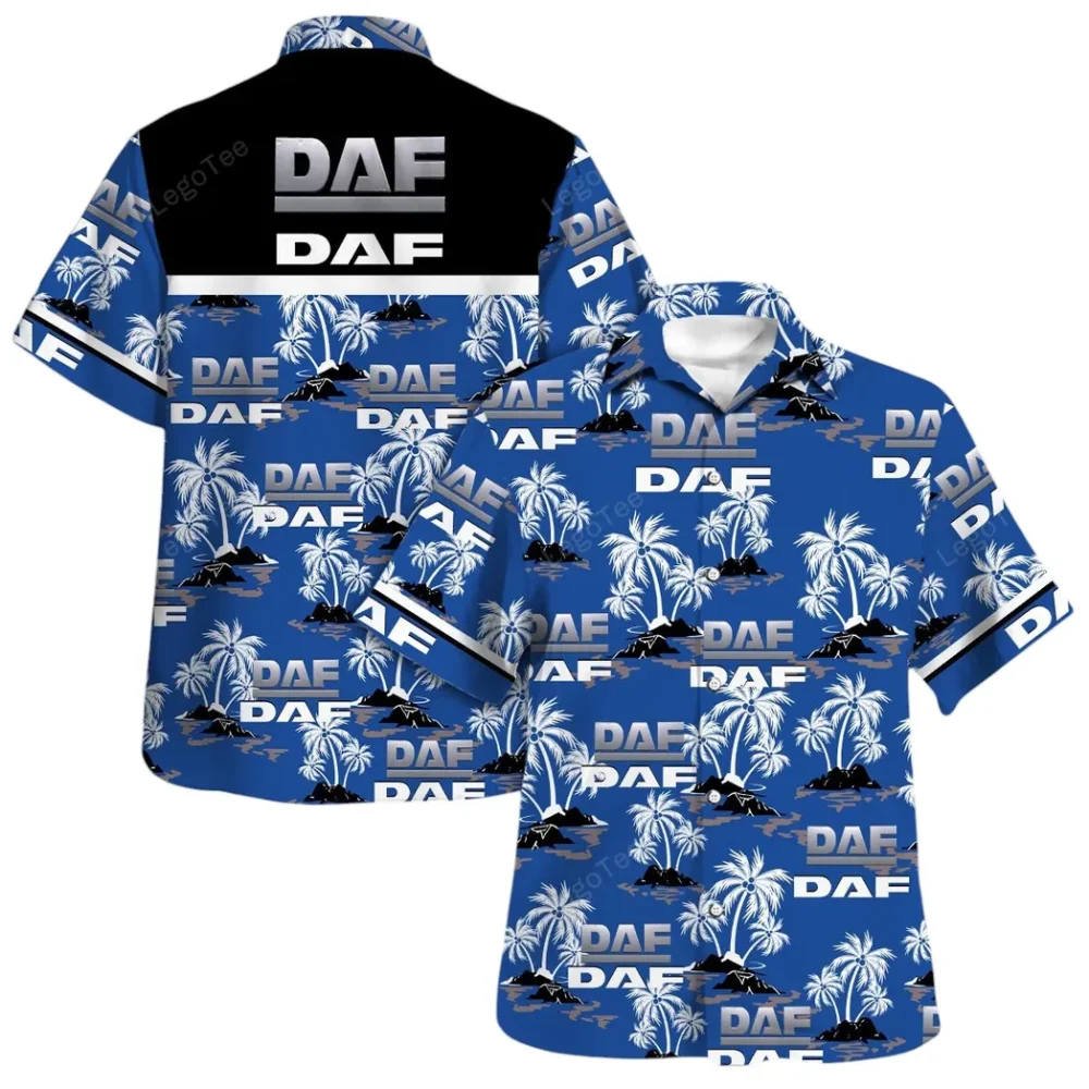 Industrial Vehicle Hawaiian Shirt Exclusive Logo, Motor Culture Button Shirt CAR144 - Image 4