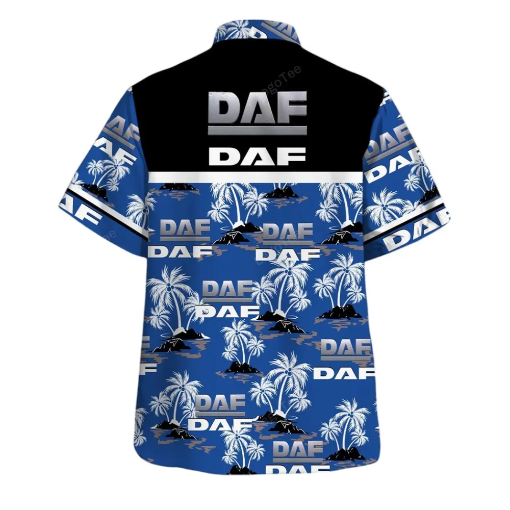 Industrial Vehicle Hawaiian Shirt Exclusive Logo, Motor Culture Button Shirt CAR144 - Image 3