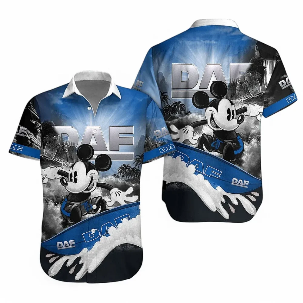 Commercial Lorry Hawaiian Shirt Exclusive Logo, Custom Ride Button Shirt CAR151 - Image 3