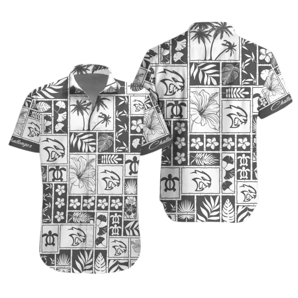 Street Racing Car Hawaiian Shirt Exclusive Logo, Drift-Ready Button Shirt CAR350 - Image 2