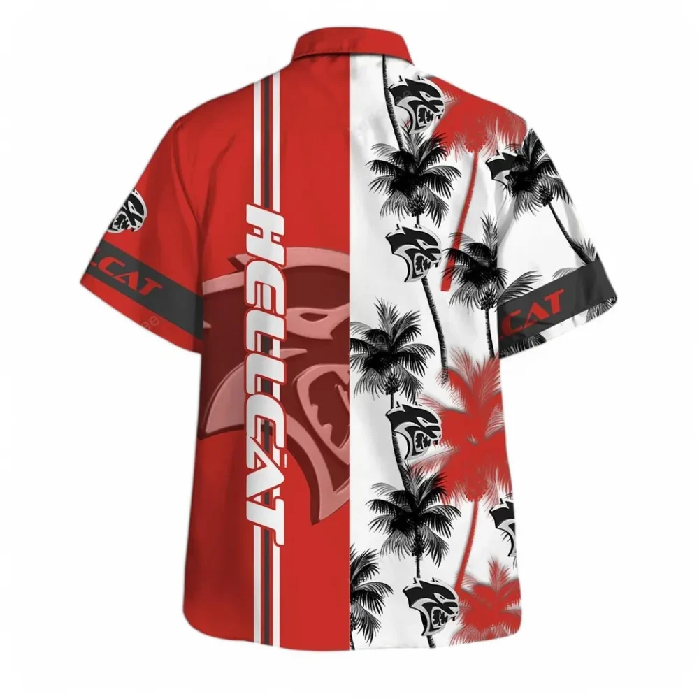 Horsepower Monster Hawaiian Shirt Exclusive Logo, Motorsport Vibe Button Shirt CAR143 - Image 3