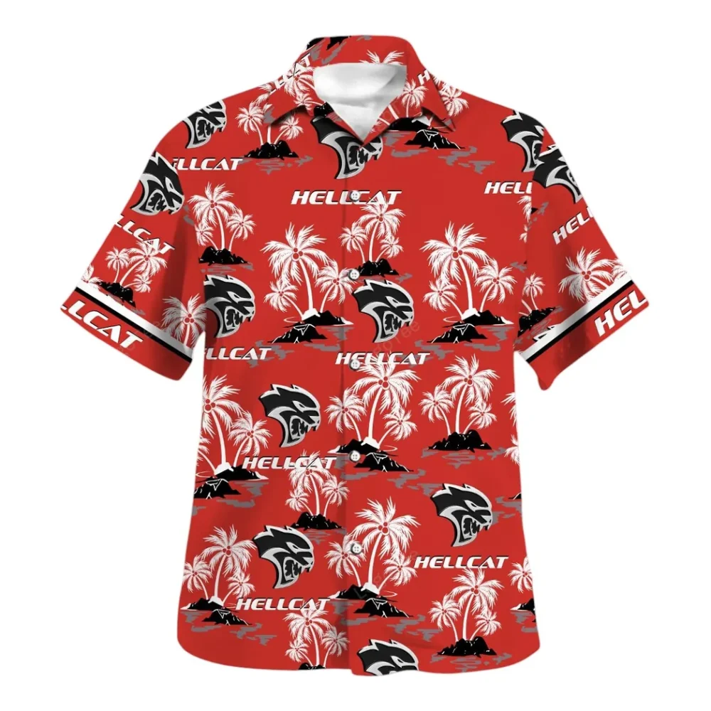 Power Muscle Car Hawaiian Shirt Exclusive Logo, Urban Driver Button Shirt CAR144 - Image 2