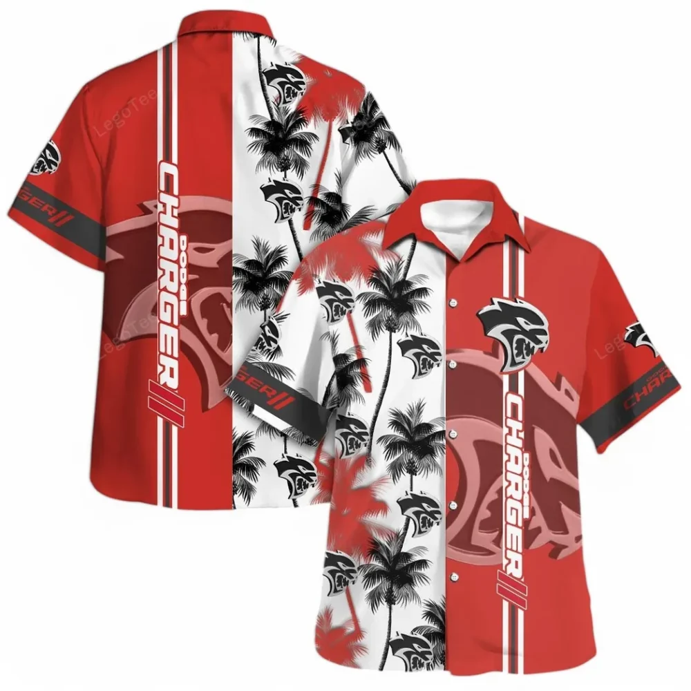 Iconic American Sedan Hawaiian Shirt Exclusive Logo, Road-Trip Ready Button Shirt CAR143 - Image 4