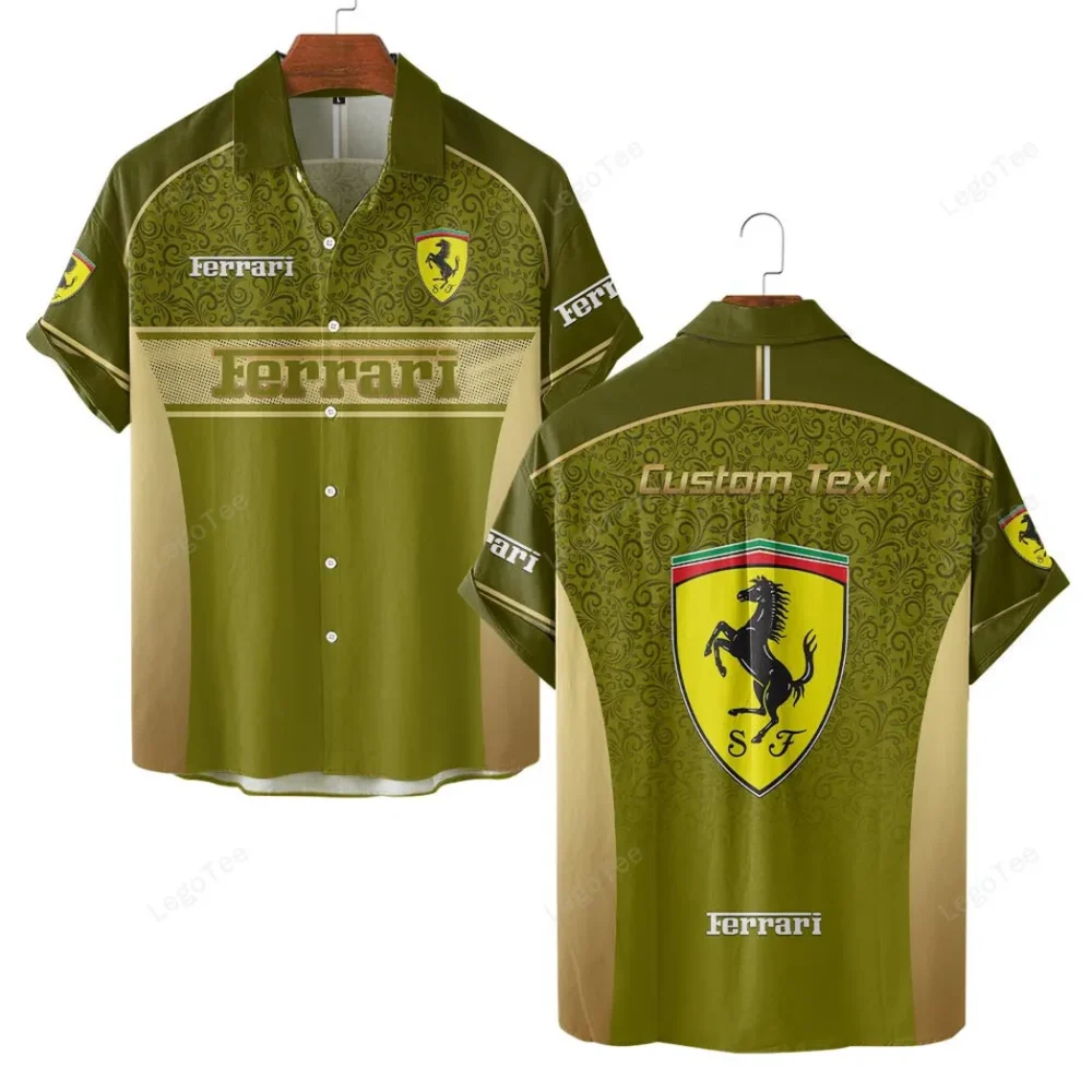 Exotic Sports Car Hawaiian Shirt Exclusive Logo, Summer Garage Button Shirt CAR137 - Image 2