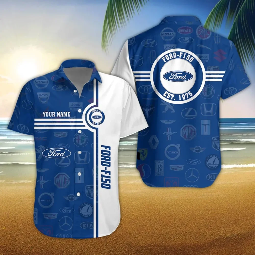 Family Sedan Hawaiian Shirt Exclusive Logo, Drift-Ready Button Shirt CAR174 - Image 3