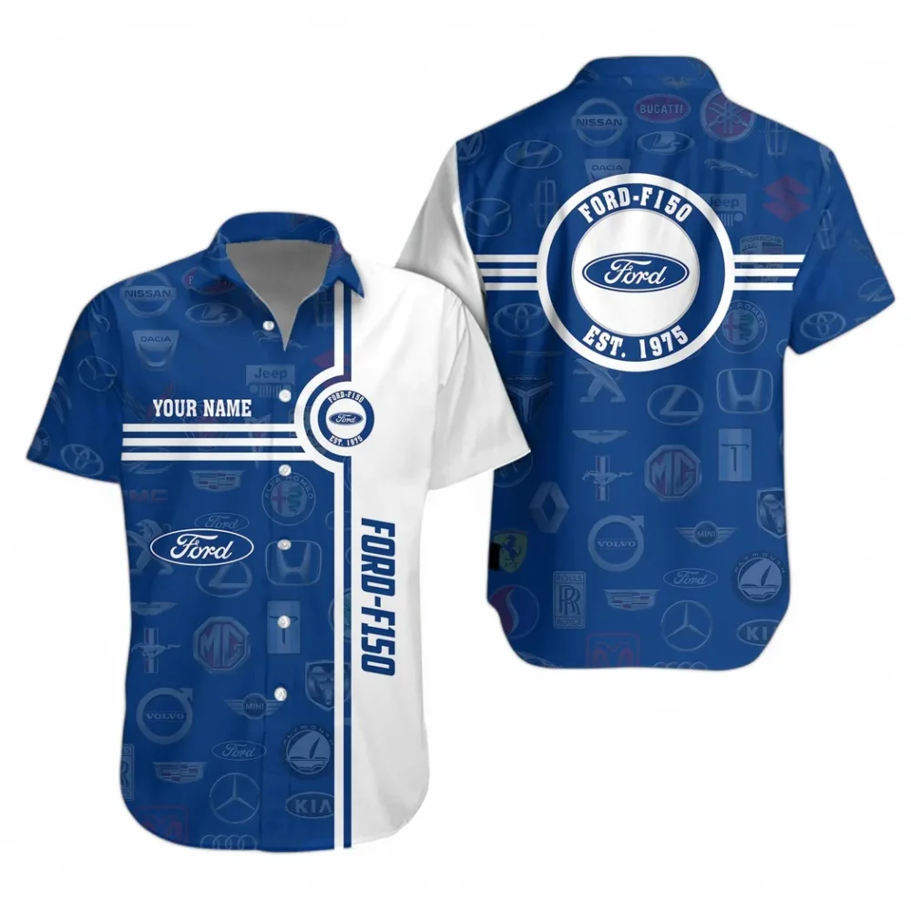 Family Sedan Hawaiian Shirt Exclusive Logo, Drift-Ready Button Shirt CAR174 - Image 2