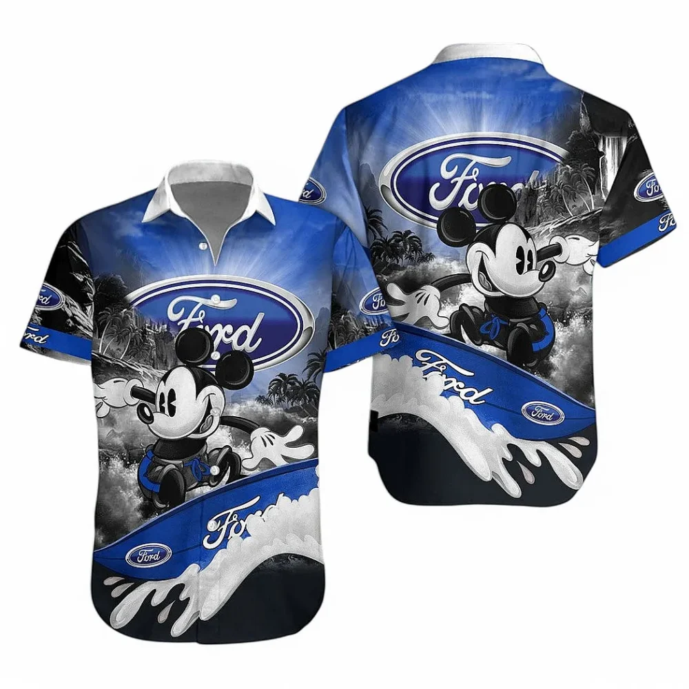 American Classic Hawaiian Shirt Exclusive Logo, Motorsport Vibe Button Shirt CAR151 - Image 3
