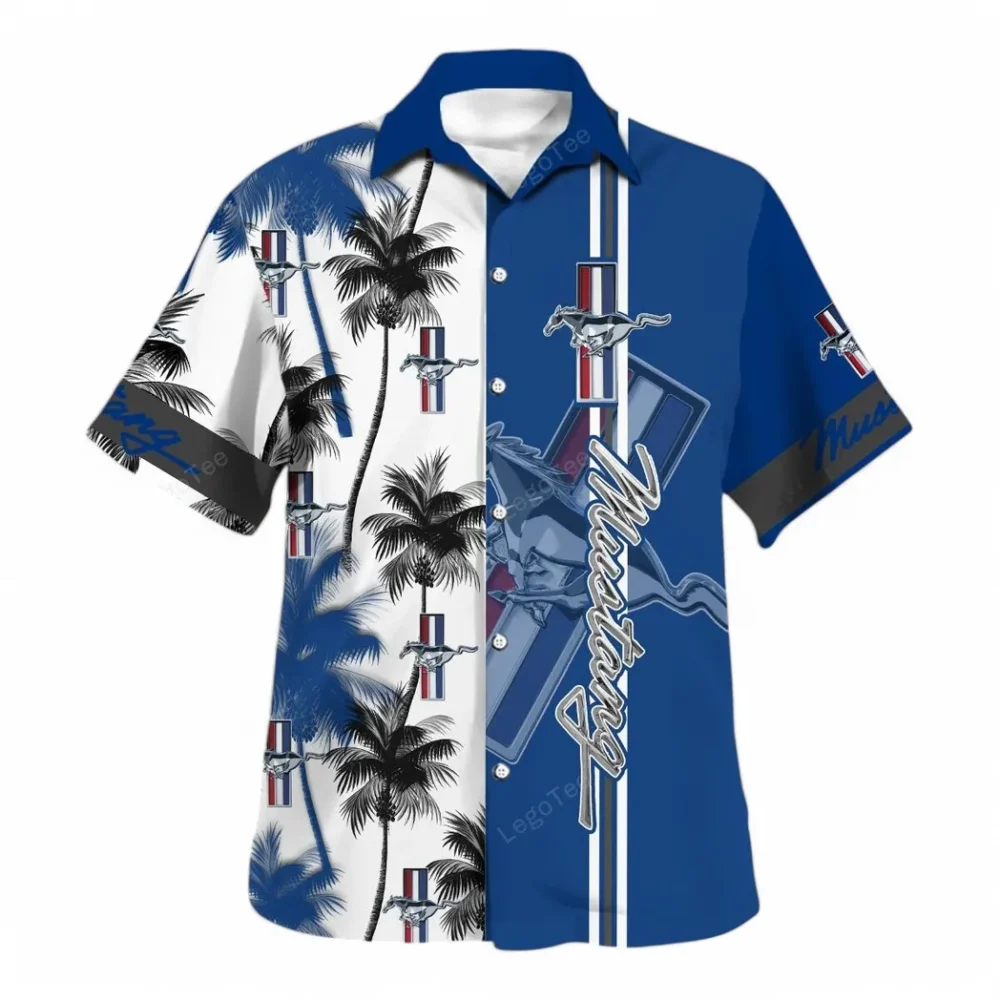 Car Hawaiian Shirt Exclusive Logo, Summer Garage Button Shirt CAR143 - Image 2