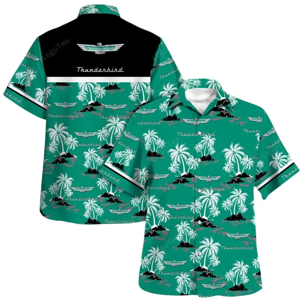 Compact Work Machine Hawaiian Shirt Exclusive Logo, Drift-Ready Button Shirt CAR144 - Image 4