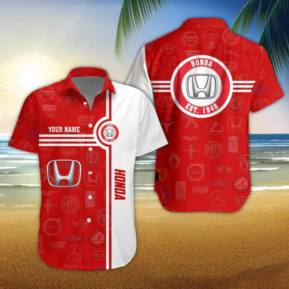 Crossover Hawaiian Shirt Exclusive Logo, Street Racer Button Shirt CAR174 - Image 3