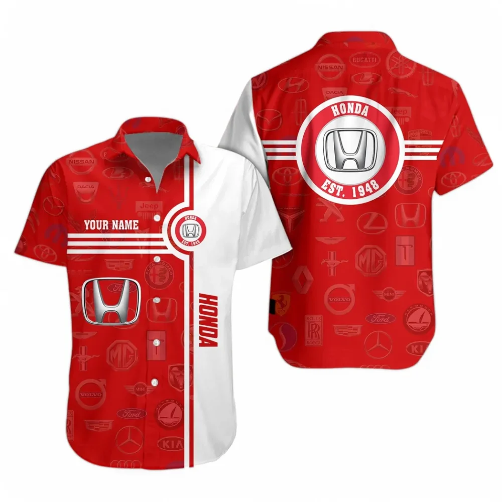 Crossover Hawaiian Shirt Exclusive Logo, Street Racer Button Shirt CAR174 - Image 2