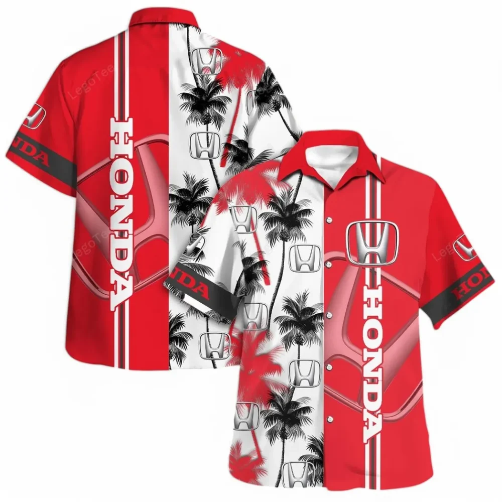 Sedan Hawaiian Shirt Exclusive Logo, Performance Gear Button Shirt CAR143 - Image 4
