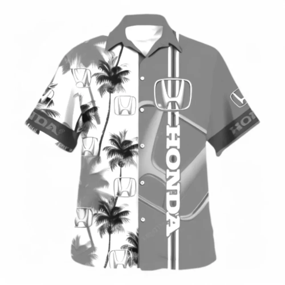 Sedan Hawaiian Shirt Exclusive Logo, Performance Gear Button Shirt CAR143 - Image 2